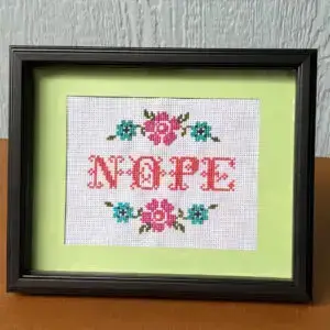 CrossStitch_Nope Green