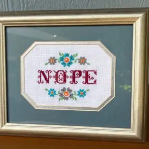 CrossStitch_Nope Silver