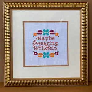 Maybe Swearing Will Help - Gold Frame